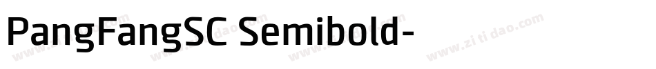 PangFangSC Semibold字体转换